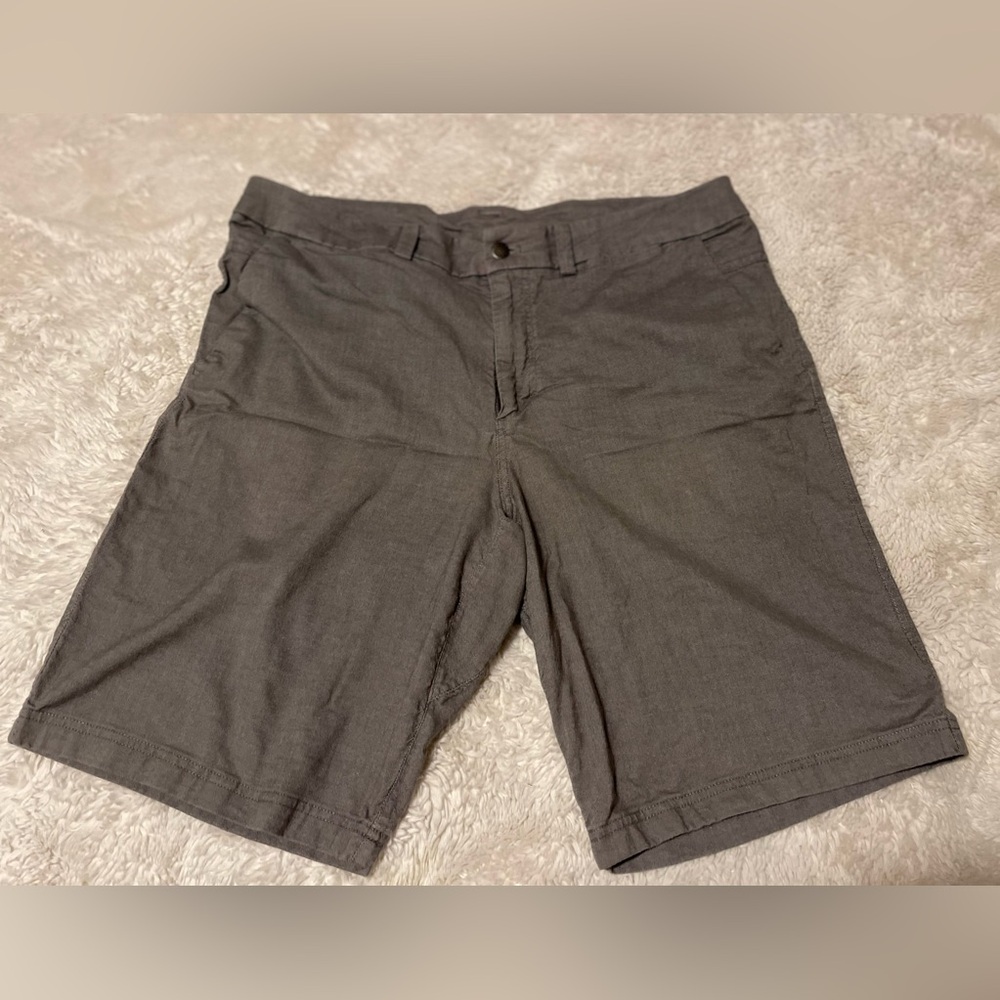 Lululemon Athletica Cable Dark Ash The Works Short *Quick Oxford 11" Men's 36